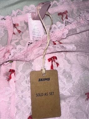 SKIMS Lace Triangle Cami & Short Set